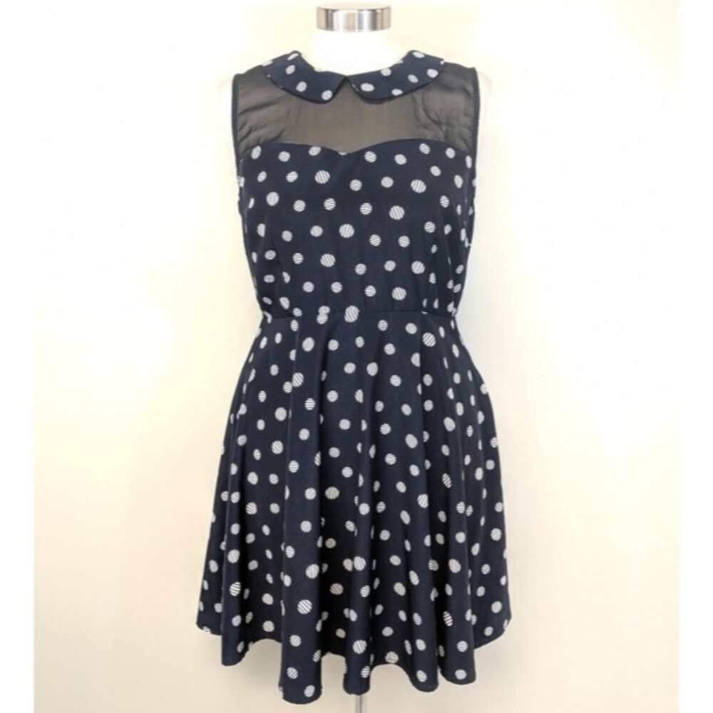 Three Ena Polka Dot Fit & Flare